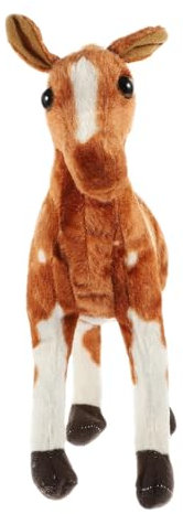 HANABASS 1 Stück Plüschpferd Kuscheltier Realistische Pferde Doll für für Geburtstage Dekoration für Zuhause oder Büro