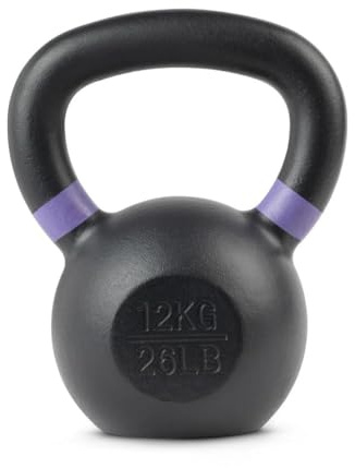 MUSCLEIQ Cast Iron Kettlebells | Professional Fitness Equipment | 2kg-40kg Single Weights | Colour-Coded Handle Bands | Heavy-Duty Cast Iron for Long-Lasting Use (16.0, Kilograms)
