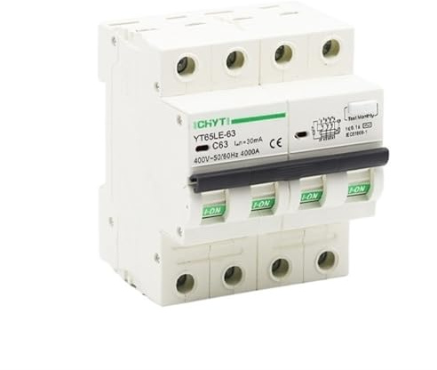 SBSSYVLMV Interruttore differenziale elettromagnetico di Tipo A, Classe B 4P 63A, Interruttore differenziale 400V CA, Interruttore Pneumatico RCBO, protettore di dispersione