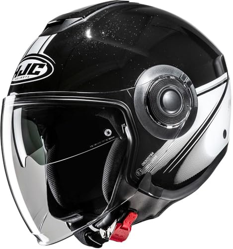 HJC, Jet Motorradhelm i40N VISION Black White MC5, XXL