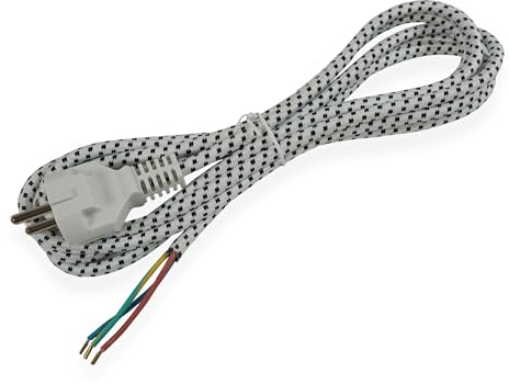 Distri+ - Cavo elettrico per ferro da stiro e centrale vapore - lunghezza 3 m - 3 x 0,75 mm² - universale - alternativa alla rif. originale 701613