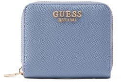 GUESS Geldbörse Laurel II SLG Small Zip Around Wallet Grey Blue blaugrau