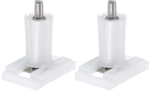 QUARKZMAN 2 Stück Toilettenbrillen-Scharniere 36mm Blindloch Weiß