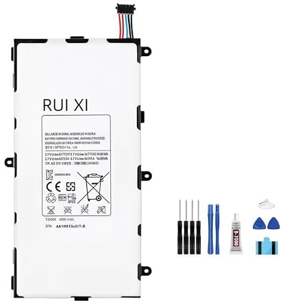 RUI XI Batterie compatible pour Samsung Galaxy Tab 3 7.0 T211 T210 T215 T217A T210R T2105 P3210 P3200 T4000E 4000mAh 3.7V batterie