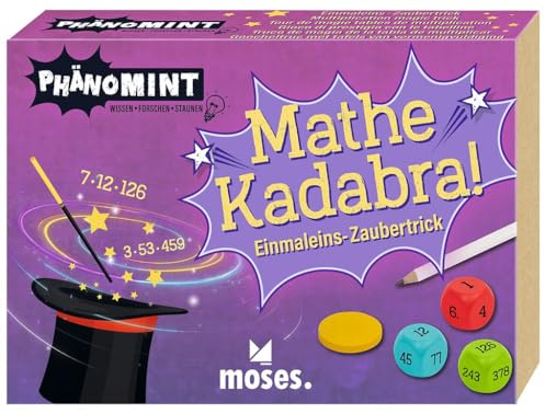 Moses. PhänoMINT Mathe Kadabra! – Zaubertrick-Spiel rund ums kleine Einmaleins, verblüffendes Mathe-Experiment für Kinder ab 8 Jahren, 1+ Spieler