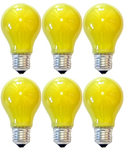 NCC-Licht 6 x LED Leuchtmittel Birnenform Anti Insekten 5W E27 Gelb