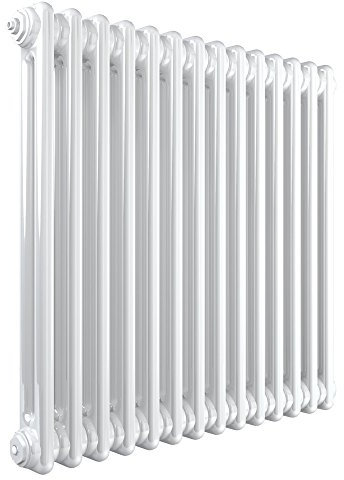 Henrad 110745 263028 2010btu 589 W 2 Column Radiator, White, 600 x 628 x 2 mm
