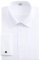 J.VER Men's White Formal Shirt Double Cuff Long Sleeve Cufflinks Dress Shirt Work Business Cotton 19 Neck 35-36 Sleeve