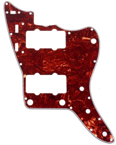 Musiclily Pro 13-Hole Vintage 60s Guitar Pickguard Vintage Tortoise | 4Ply, for USA Vintage 60s Jazzmaster and SQ Classic Vibe 60s