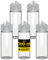 Chubby Gorilla V3 5 x 120ml PET-Flaschen - Einhorn-Flasche - Tropfflaschen (klare Flasche mit Klare, 120 ml)