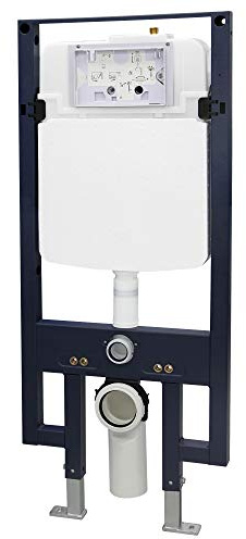 WC-Vorwandelement G3008 - Betätigungsplatte optional wählbar, Betätigungsplatte:Modell 4111 weiß matt