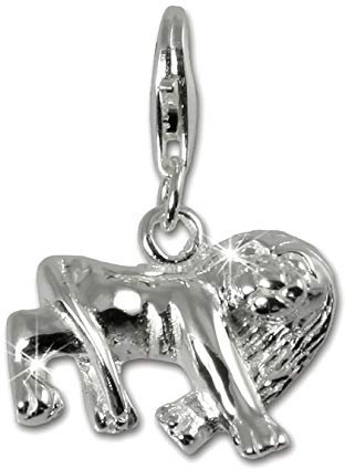 SilberDream Charm Schmuck Anhänger Löwe Sternzeichen 925 Echt Silber D3FC7108
