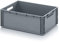 Auer Packaging Eurobehälter 60 x 40 x 22 cm, 45 Liter Eurobox große Lagerbox mit Griffen 60x40x22 Plastikbox stapelbar Lagerkiste für privat und Gewerbe