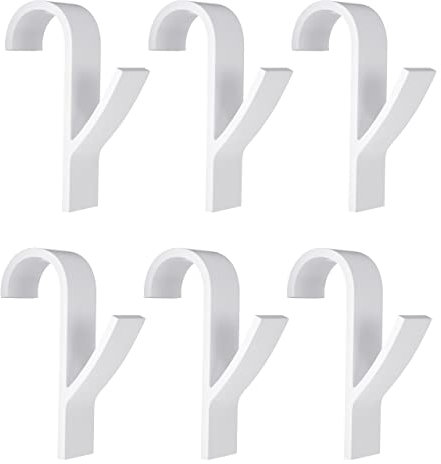 Mitavo Radiator Hooks 6 Pieces, Radiator Hanger, Towel Rail Radiator Hooks, Plastic White
