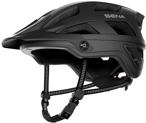 Sena M1 EVO Smart Mountainbike-Helm (Matt-schwarz, L)