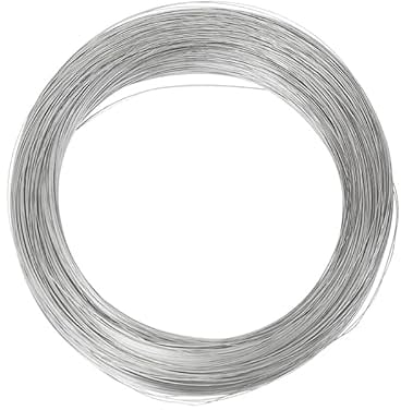 Filo in Acciaio Inox 304, per lavori manuali Fai da Te, Filo per sculture artistiche, Filo per la Realizzazione di Gioielli, Filo per la filatura di Bonsai, Filo per Giardinaggio, 0,8 mm, 10 m