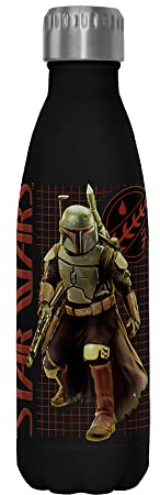 Star Wars Grid 17 oz Stainless Steel Flasche Water Bottle, 17 Ounce, Multicolored