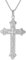 trendor Herren-Kette mit orthodoxem Kreuz Anhänger 45 mm 925 Silber zeitloser Halsschmuck aus Sterlingsilber für Männer, elegante Geschenkidee, 41388-60 60 cm