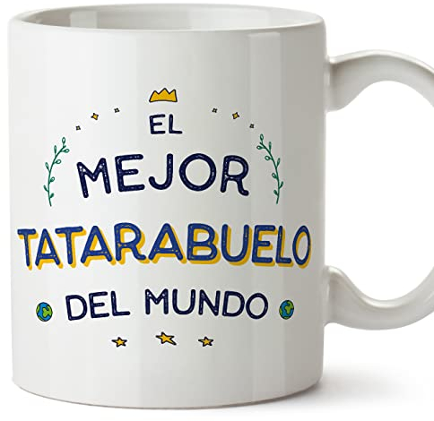 MUGFFINS Tazas para TATARABUELO - En Español - El Mejor del Mundo - 11 oz / 330 ml - Regalo original y divertido