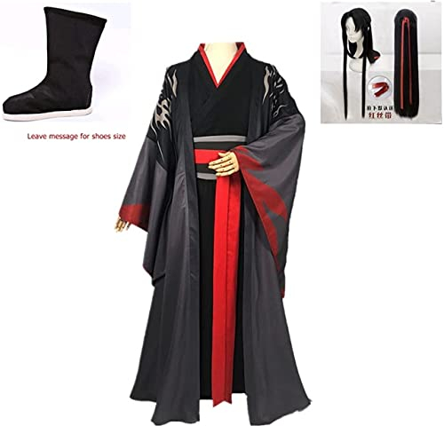 Mo Dao Zu Shi Cosplay Wei Wuxian Lan Wangji Xue Yang Young Grandmaster Of Demonic Kultivation Kostüm Schuhe Perücke Xl Kleidung Schuhe Perücke