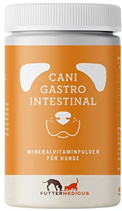 Futtermedicus Cani Gastro Intestinal | 500g | Ergänzungsfuttermittel für Hunde | Kann dabei helfen die Verdauung zu unterstützen | Mineralvitaminpulver mit Cellulose