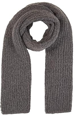 TOM TAILOR Damen 1037733 Schal mit Rippstruktur, 32251-dark Mineral Grey, OneSize