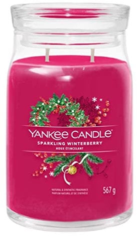 CANDELA GIARA GRANDE SPARKLING WINTERBERRY YANKEE CANDLE