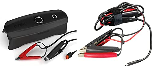 CTEK CS Free - PORTABLES BATTERIELADE- UND WARTUNGSGERÄT MIT Adaptive Boost Technologie, schwarz & CS Free USB-C Charge Cable Clamps - Laden SIE IHRCS Free ÜBERALLÜBER DIE 12-VZWEITBATTERIE AUF