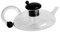 INNAL Rat Tail Coffee Pentole e Utensili Selezionati Set Contenitori in Vetro Brocca per Acqua in Vetro Caffettiere Monodose tè in Vetro Trasparente Pentole e Utensili Selezionati tè in