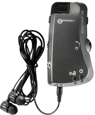 Geemarc LH10 - Dispositivo di Ascolto Assistito per l'Amplificazione dei Suoni Ambientali - Utilizzo con i Sistemi a Induzione Magnetica - Ideale per Ipoacusici e Anziani