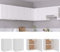 Homgoday Hängeschränke, 2 Stück, weiß, 50 x 31 x 60 cm, Holz, Wandmontage, Küchenschrank, Vitrinenschrank, Aufbewahrung, Schrankeinheit für Küche, Wohnzimmer und Büro, Innenmöbel