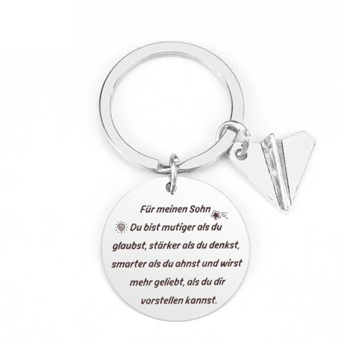 Yilousy Sohn Geschenk, Schlüsselanhänger Geschenk, Sohn Geschenke von Mama und Papa, Geburtstagsgeschenk für Sohn, Vater Sohn Geschenk, Sohn Geschenk Weihnachten