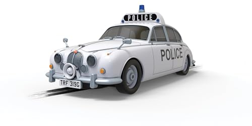 Scalextric C4420 1:32 Jaguar Mk.II Police Edition HD - Slotcar, Rennbahn, Auto für Rennbahn, Rennbahnauto, Rennbahn für Kinder, Kinderspielzeug, Zubehör für Kinderrennbahnen