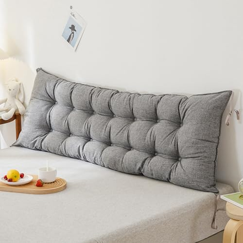 MZYZPPBD Rückenlehne Bett Kissen Lesekissen Für Bett Sofa Bequem Und Weich Lendenkissen Kopfstütze Fürs Bett Kopfteil Mit Abnehmbarem Bezug Für Schlafzimmer Mit Tatami-Sofa,A,200 x 10 x 50 cm