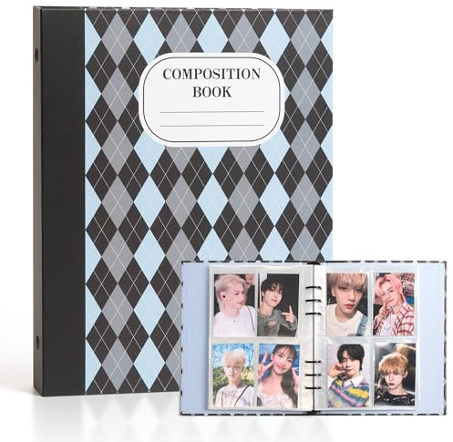 Kpop Photocard Binder, 6 Ring Photocard Holder Collector Album with 240 Card Slots, 30 Double-Sided Photocard Sleeves, A5 Binder for Organizing K-Pop Trading Cards