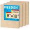 MEEDEN Unfinished Wood Canvas Board: 1-1/2 Deep 8x10” Wooden Canvas Panel Pack of 4 - Blank Cradled Wood Art Board for Painting