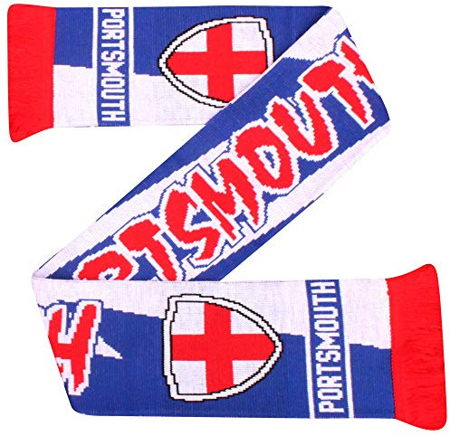 GIFTS 4 ALL Portsmouth Football Fans Scarf, Portsmouth Fans Souvenir Scarf, Portsmouth Football Match Day Scarf, Pompey Football Fans Scarf