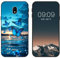 WUACYEAMING für Samsung Galaxy J3 2017 Hülle,Mode Schutzhülle Schwarz Handyhülle mit Aesthetic Muster Weich Silikon Dünn TPU Stoßfeste Kratzfest Schutzhülle Cover-Schmetterling