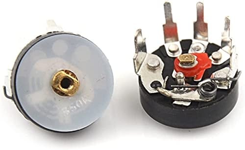 BIQSYVTM Power Switch Button 10PCS/Lot 12mm RV12MM B103 B10K Power Amplifier Volume Potentiometer with Switch Straight Angle Radio Potentiometer (Color : 50k)