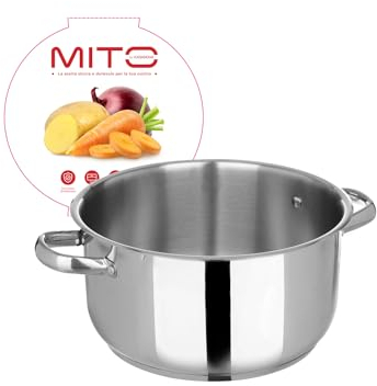 KASANOVA Mito casseruola in acciaio inox argento Cottura (26 cm)