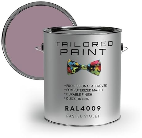 Tailored Paint uPVC Window & Door 1K Paint Brush or Spray On - Matt Finish - RAL4009, Pastel Violet - 100ml Tin