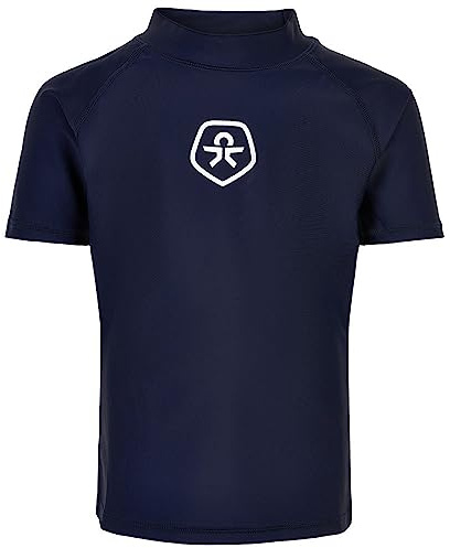 Color Kids COT-Shirt Kinder Unisex T-Shirt mit UV-Schutz UV-Shirt Rundhals elastisch Regular fit, Farbe:Dress Blues (772), Größe:98