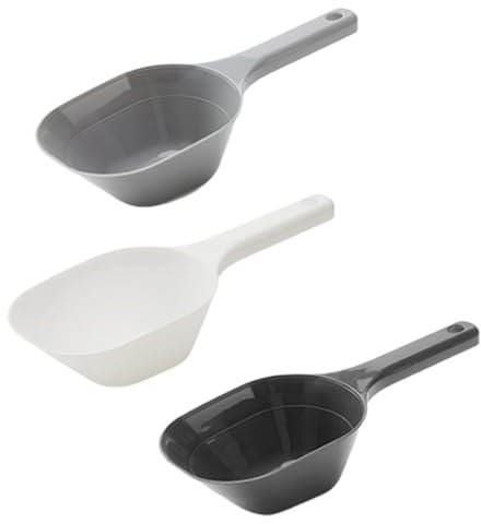 pofluany Pet Food Scoop Set Bpa-free Pet Food Measuring Spoons 3pcs Pet Food Scoop with Measuring Line Plastic Food Spoons for Dogs Cats Birds Rabbits Kitchen Ice Scoop Sugar Coffee Beans Spoon 3pcs
