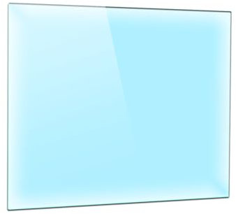 DarHaus Herdabdeckplatte Abdeckung Ceranfeld Abdeckplatte Schneidebrett 1-Teilig 65x60 cm Durchsichtig