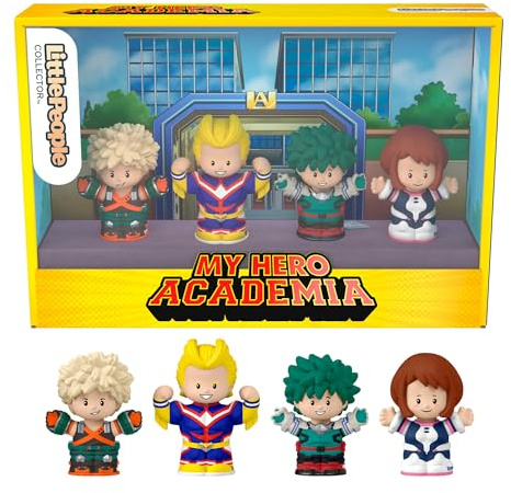 Little People Collector My Hero Academia Mangaserie Sondereditionsset, 4 Hauptfiguren für Erwachsene und Fans in einer zum Ausstellen geeigneten Verpackung, JFC79, [Mehrfarbig]