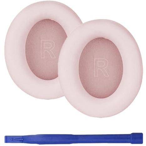 umvowuxa Ersatzohrschützer kompatibel mit Anker Soundcore Life Q30/Q35, Ohrmuscheln aus Proteinleder und Schaumstoff mit Formspeicher (pink)