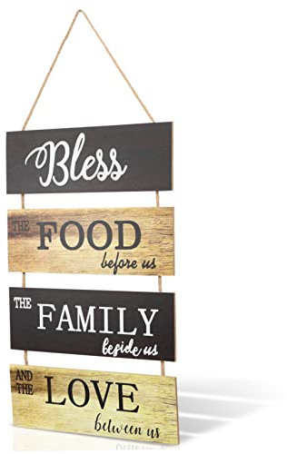 Amosfun Inspirierendes Wandschild Aus Holz Für Die Küche Im Küchenstil Zum Aufhängen Dekoration