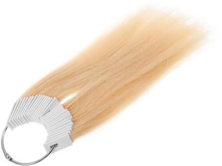 MUSISALY 30piezas Tablas De Prueba De Color De Cabello Muestras De Coloración De Tinte Hebras De Cabello Realistas Para Peluquería y Estudiantes