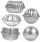 OFFSCH 10st Badebombe Werkzeuge Zur Seifenherstellung Schimmel 3d-kuchenform Aus Aluminium Fondant-dose Diy Bastelform Lutscherformen Kugelpresse Aluminiumlegierung Silver