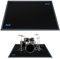 Packool Alfombra de tambor, alfombrilla de tambor, alfombra de tambor eléctrico, almohadillas insonorizadas, accesorios de batería para batería eléctrica, juego de batería de jazz, regalo para